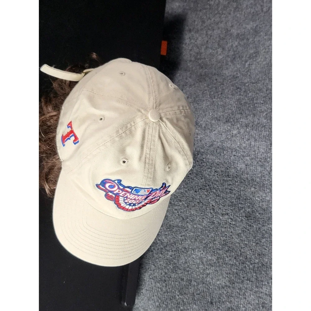 Twins Enterprise MLB Opening Day 2007 Baseball Cap Hat Adjustable Beige Tan Logo